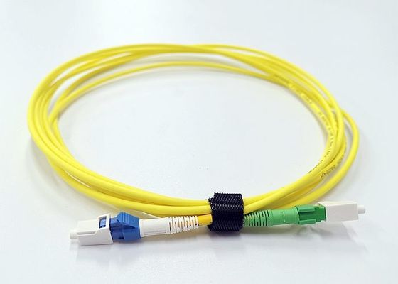 LC UPC SM 3.0mm Simplex Fiber Optic Cable , Lszh Optical Cable
