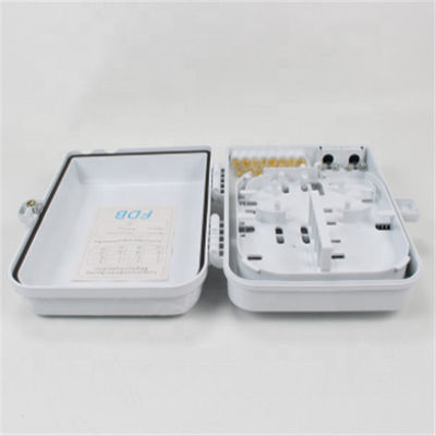 FTTB FTTX 16 Core Fiber Optic Distribution Box , Fibre Wall Box