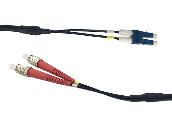 4.8mm Single Mode Duplex Fiber Optic Cable , LC UPC patch cord