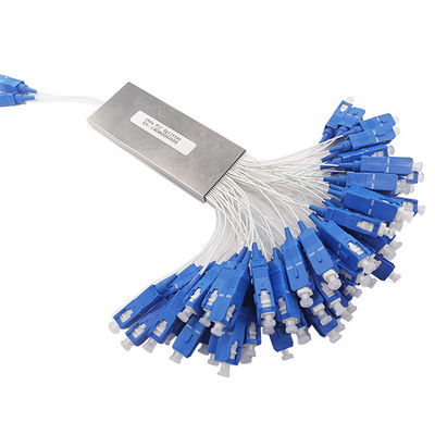 Compact Tight Buffered Fiber Optic PLC Splitter 1 x 64