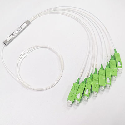 0.9mm Tight Tube Cable SC APC Connector Fiber Optic PLC Splitter