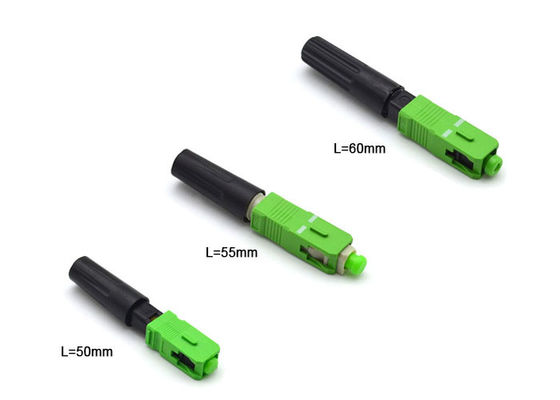 50dB Multimode Fiber Optic Connector , Fast Connector Sc Apc
