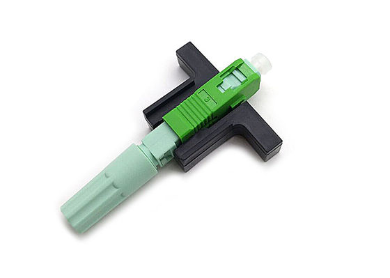 CE Single Mode Spiral Ftth Fast Connector , SC APC Connector