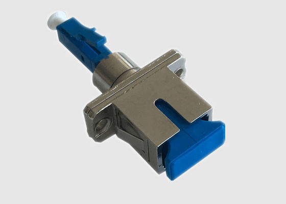 Blue Hybrid Coupler Singlemode Simplex LC To SC Adapter