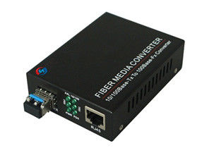 ROHS Single Mode Fiber Optic 10 100 1000 Media Converter