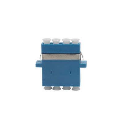 CE Approved SM MM OM3 4 Cores Quad LC Fiber Optic Adapter