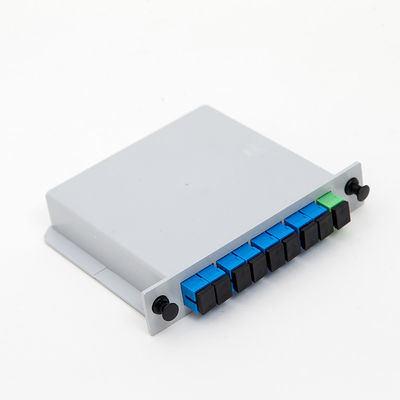 GPON EPON Fiber Optic PLC Splitter , Cassette Plc Splitter 1x8