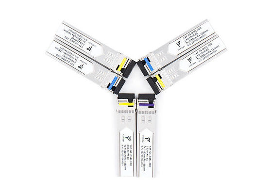 Low EMI 3.3V 20km 2.5G SFP Optical Transceivers